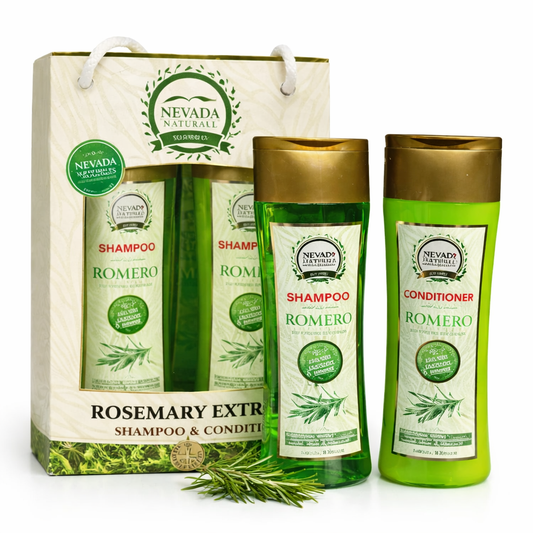 PACK SHAMPOO + ACONDICIONADOR DE ROMERO TRATAMIENTO ANTICAIDA